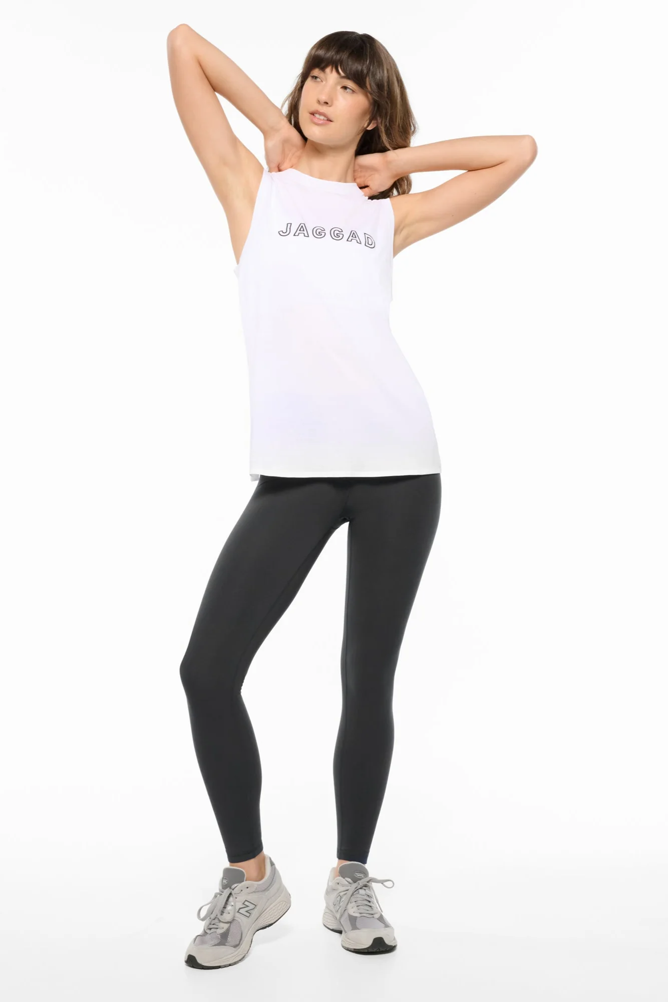 ADAPTION KEYHOLE-BACK PIMA TANK WHITE - Image 3