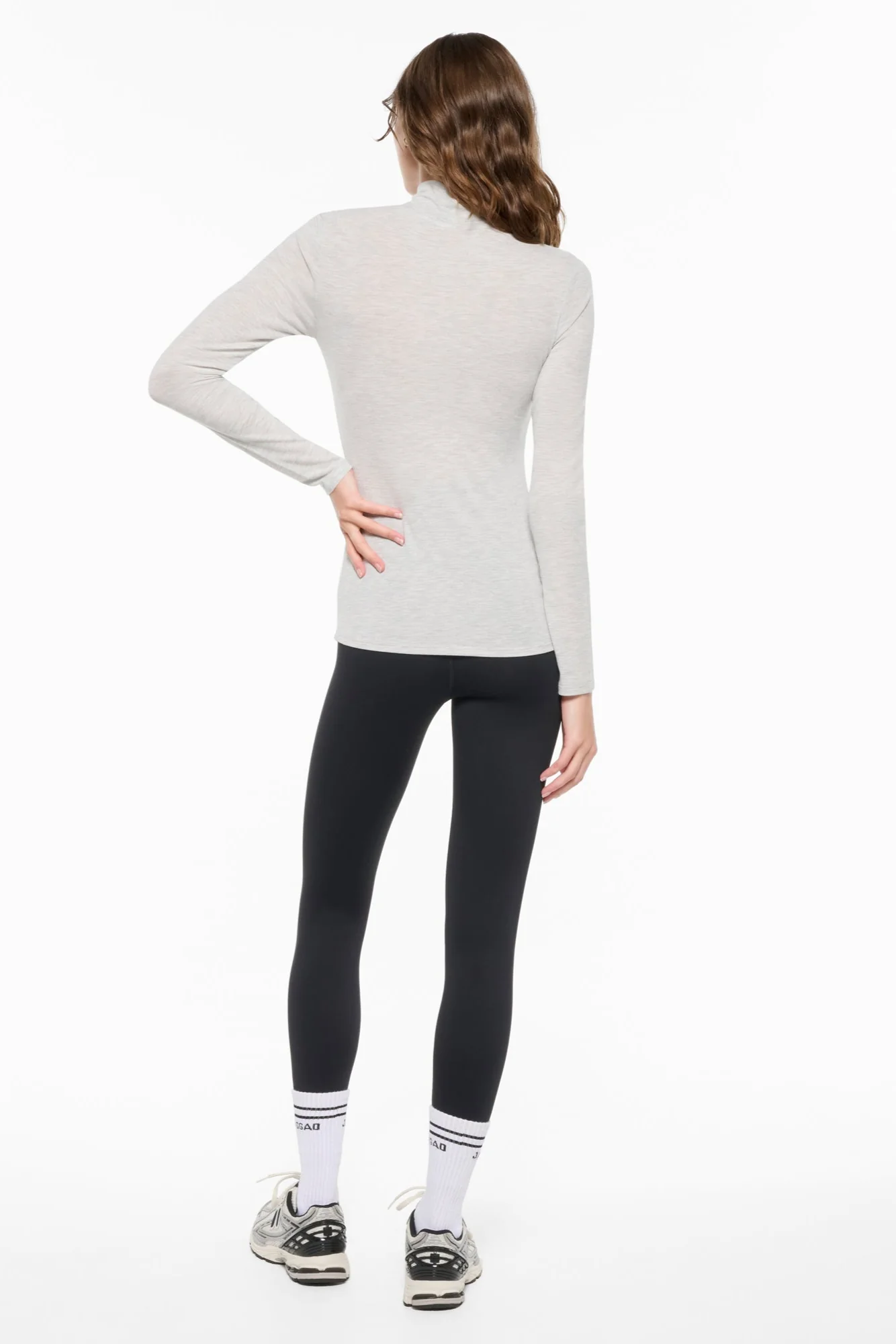 CLASS TURTLENECK LONG SLEEVE TOP GREY MARLE - Image 6
