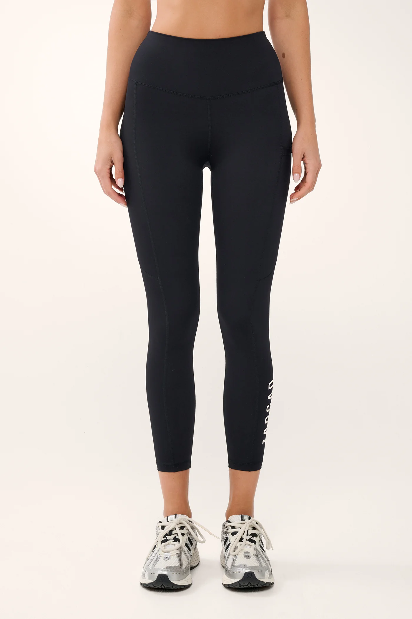 CLASSIC 7/8 HIGH WAIST POCKET LEGGING BLACK/WHITE - Image 4