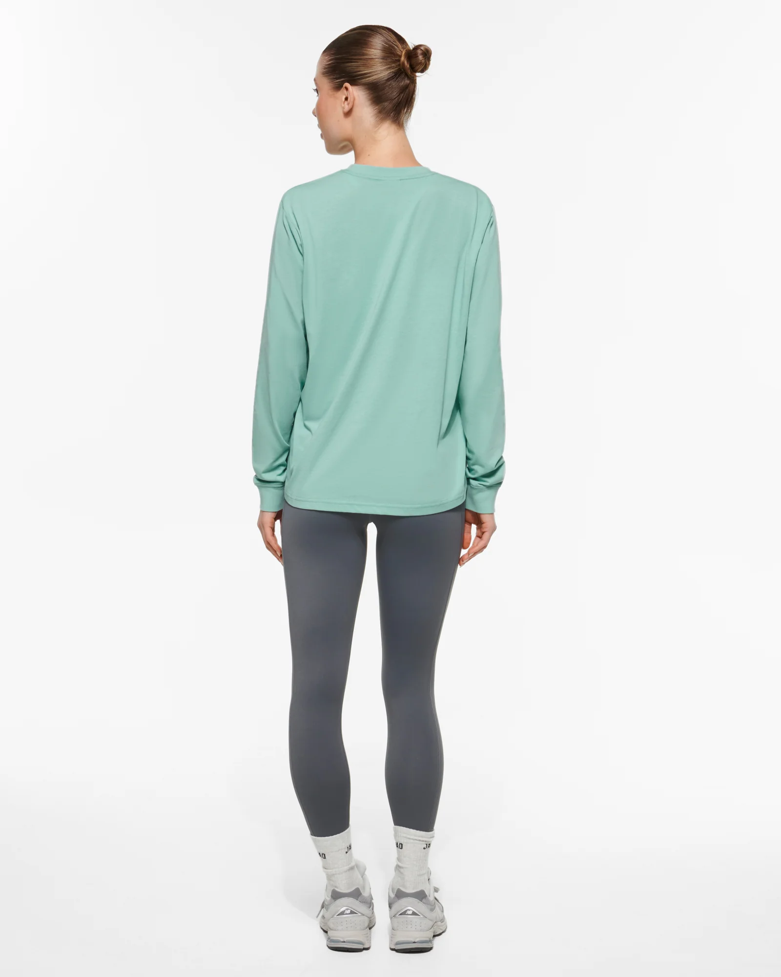 CLASSIC KEYLINE LONG SLEEVE TEE SAGE - Image 4