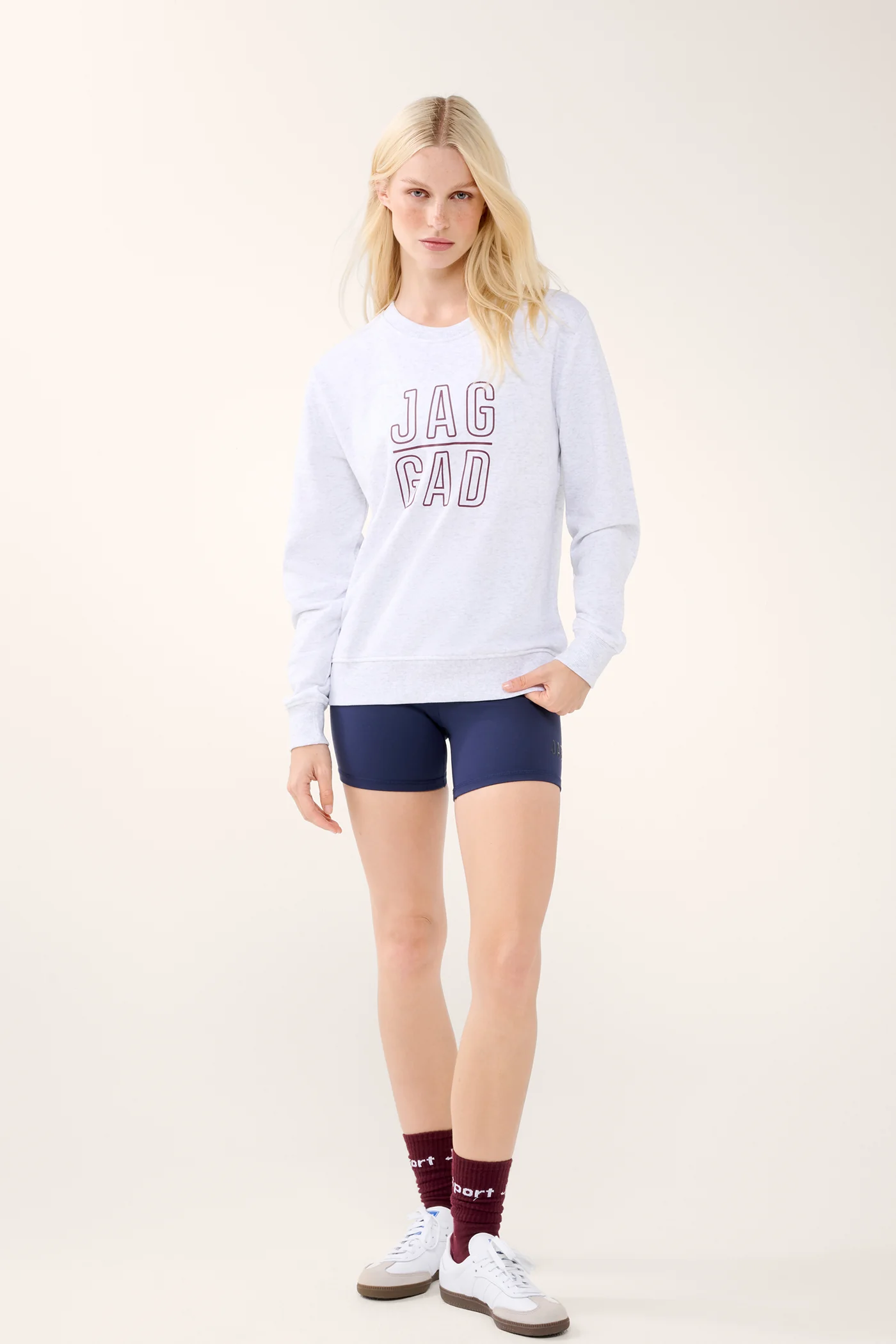 CLASSIC STACK SWEATER WHITE MARLE - Image 4