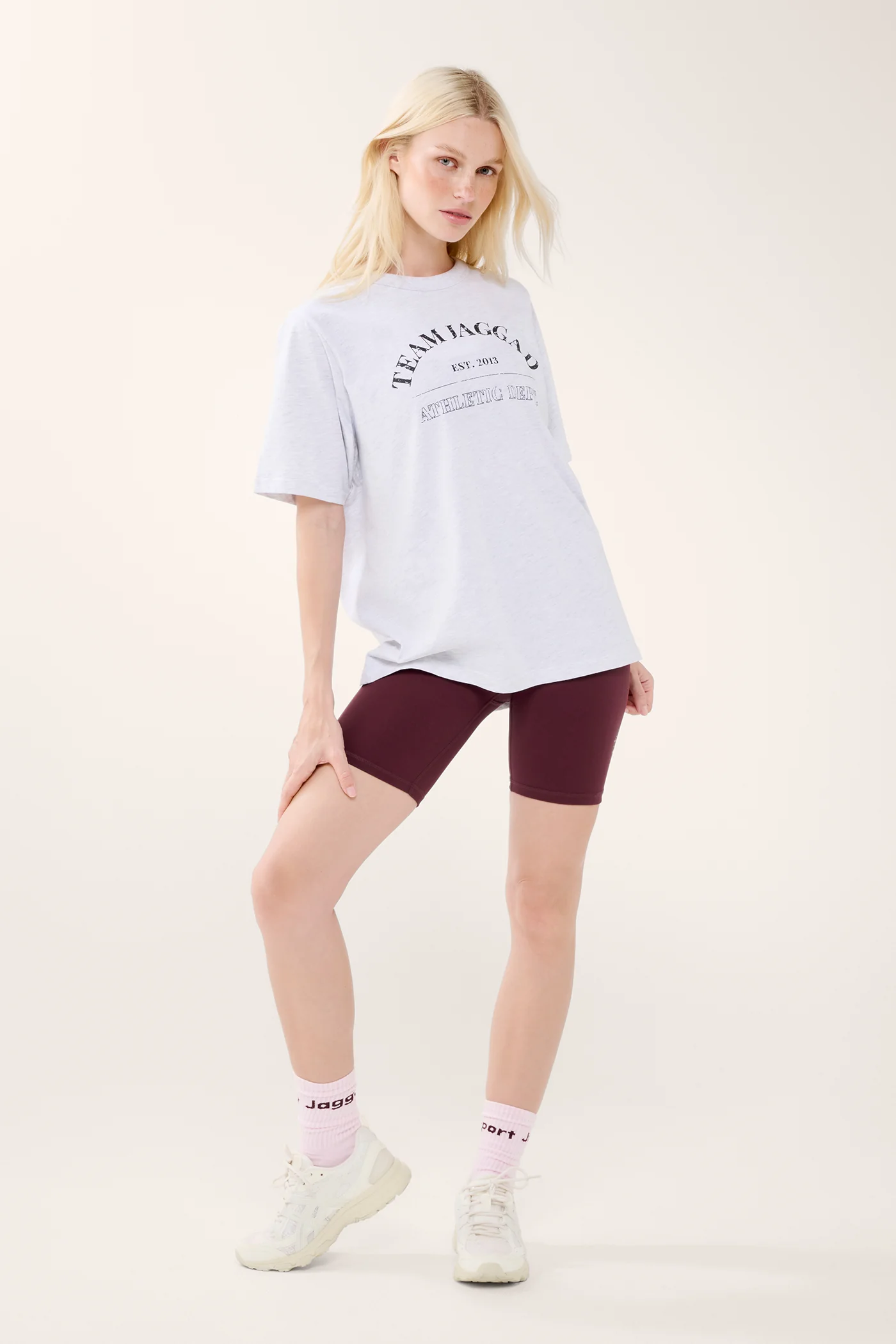 DOWNTOWN BOXY TEE WHITE MARLE - Image 3