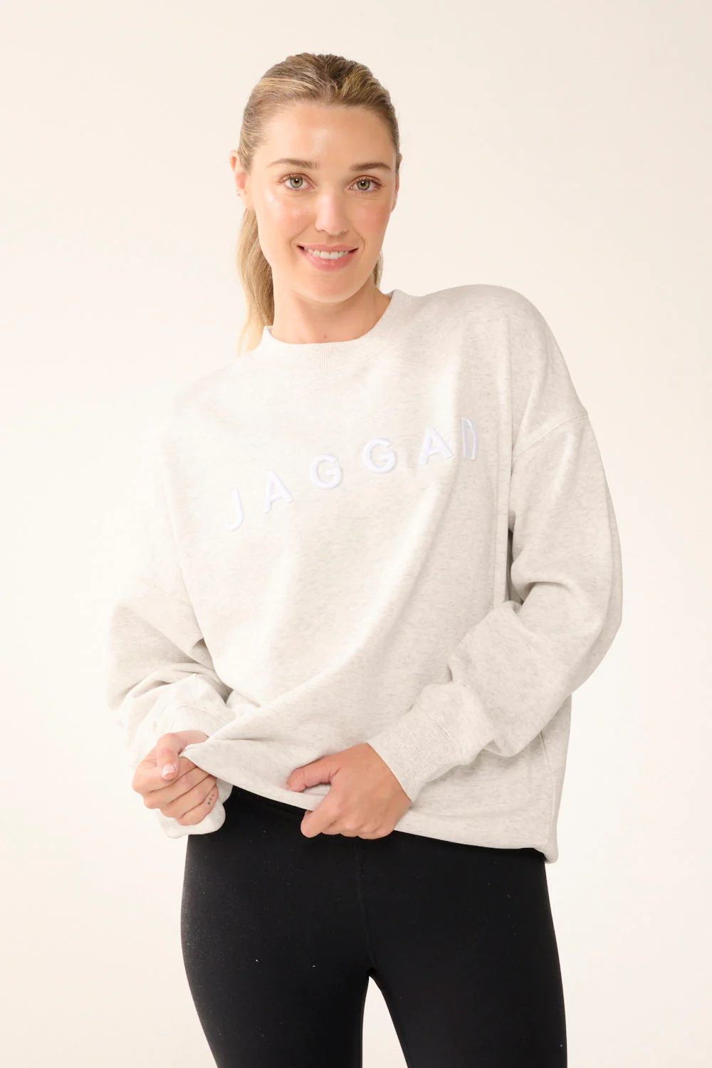 ELEMENT LONGLINE SIGNATURE SWEATER WHITE MARLE - Image 3