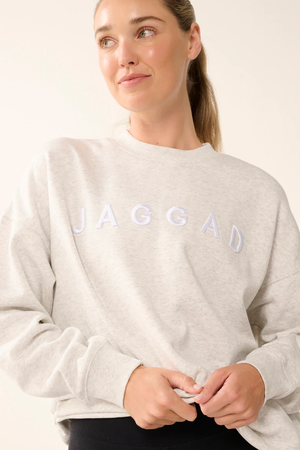 ELEMENT LONGLINE SIGNATURE SWEATER WHITE MARLE - Image 4