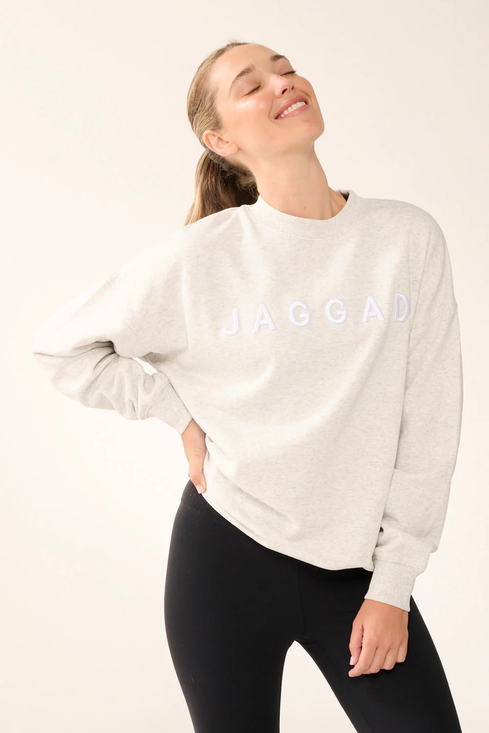 ELEMENT LONGLINE SIGNATURE SWEATER WHITE MARLE - Image 5