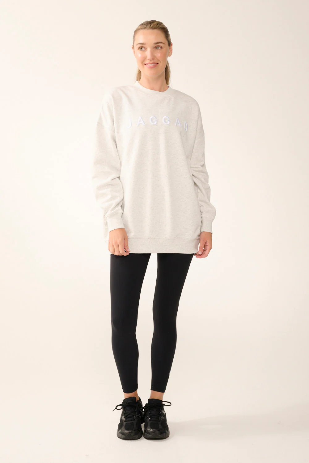 ELEMENT LONGLINE SIGNATURE SWEATER WHITE MARLE - Image 6