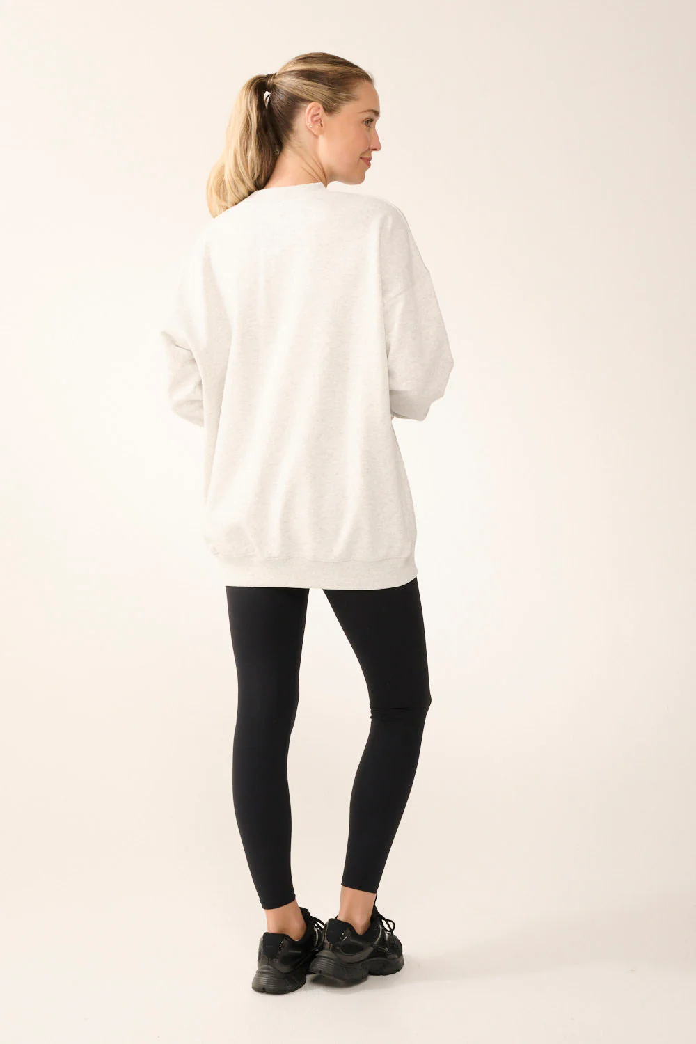 ELEMENT LONGLINE SIGNATURE SWEATER WHITE MARLE - Image 7