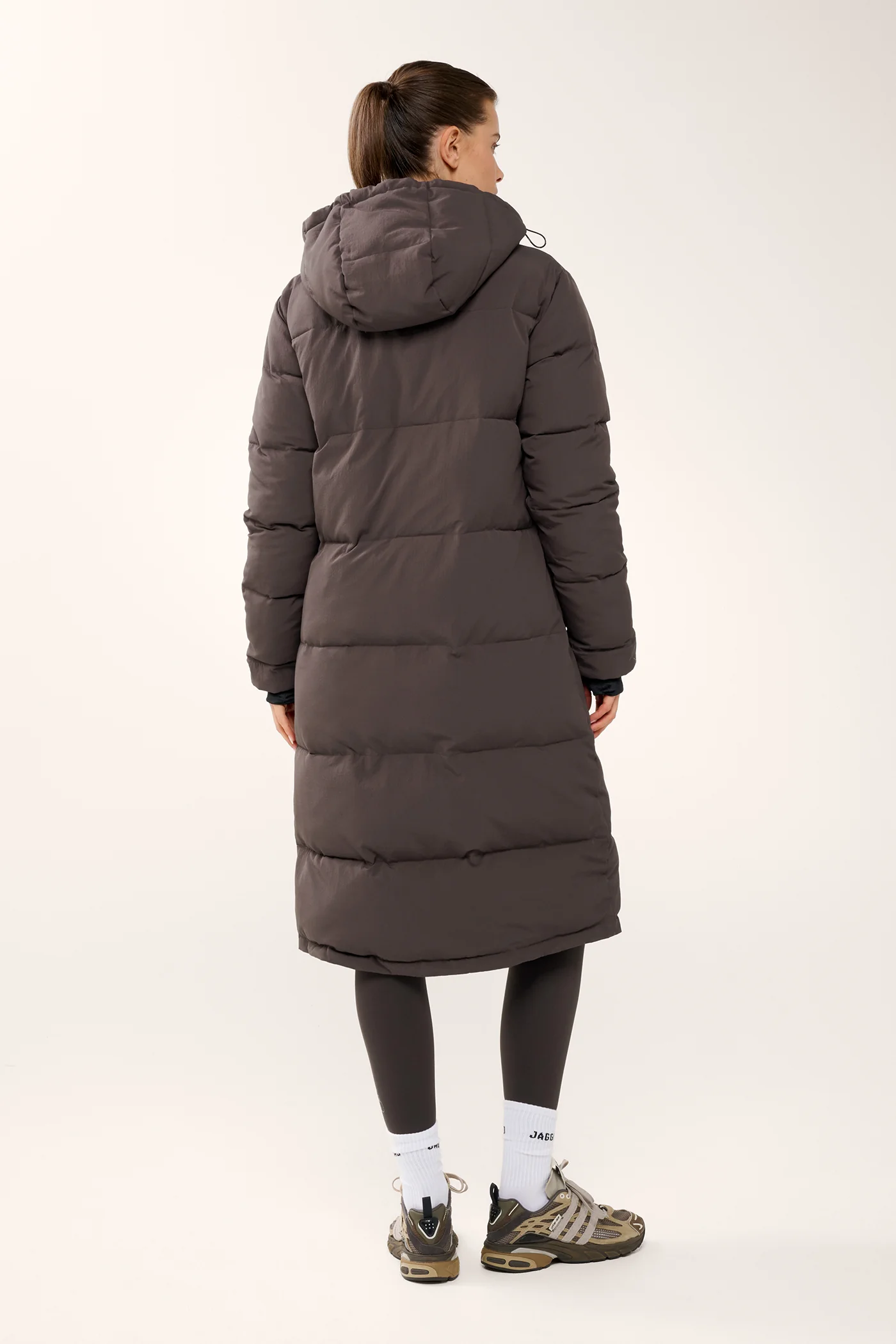 ESSENTIAL LONGLINE PUFFER JACKET COFFEE BEAN - Image 7