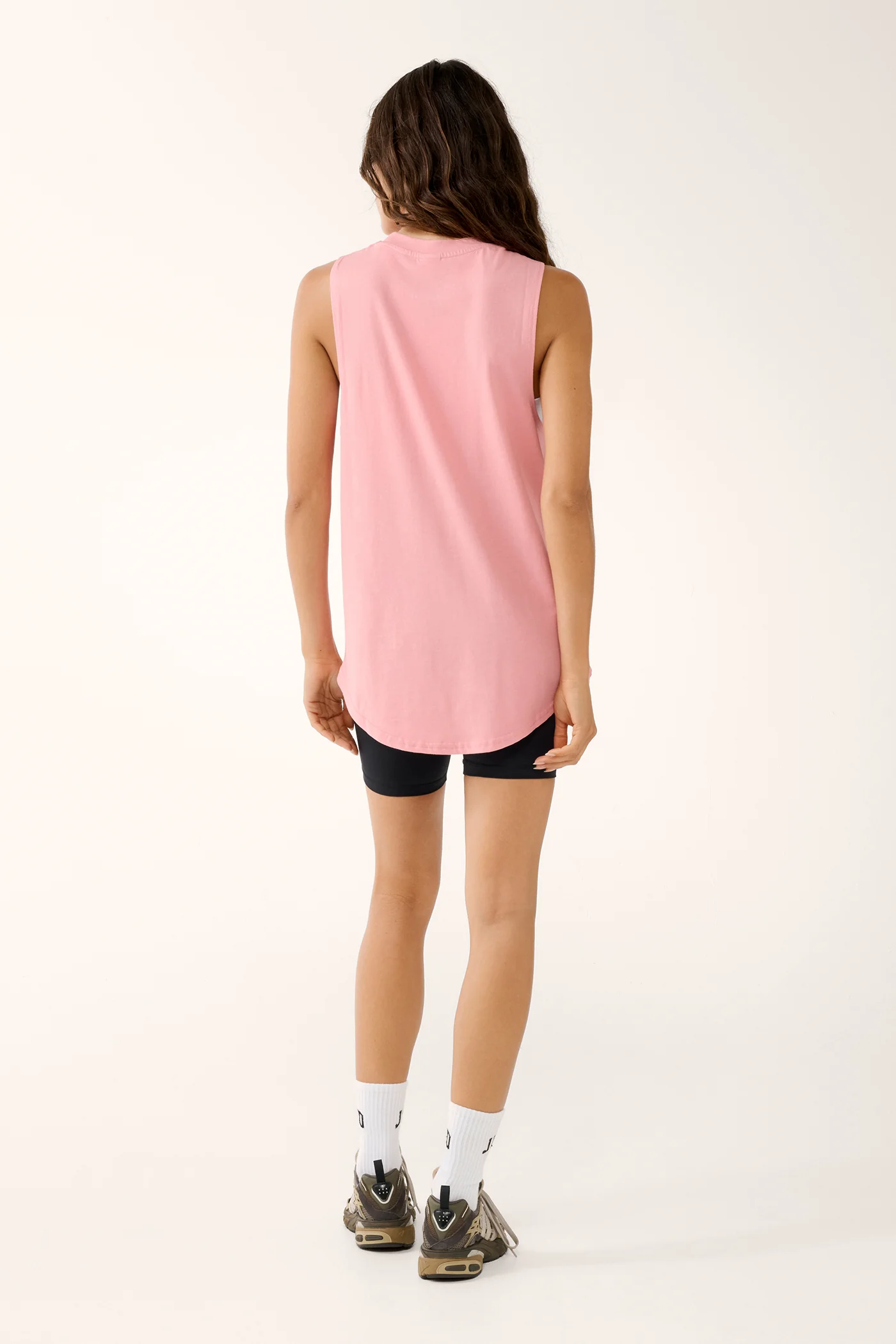 FUSION BLOCK COTTON TANK BLUSH - Image 4