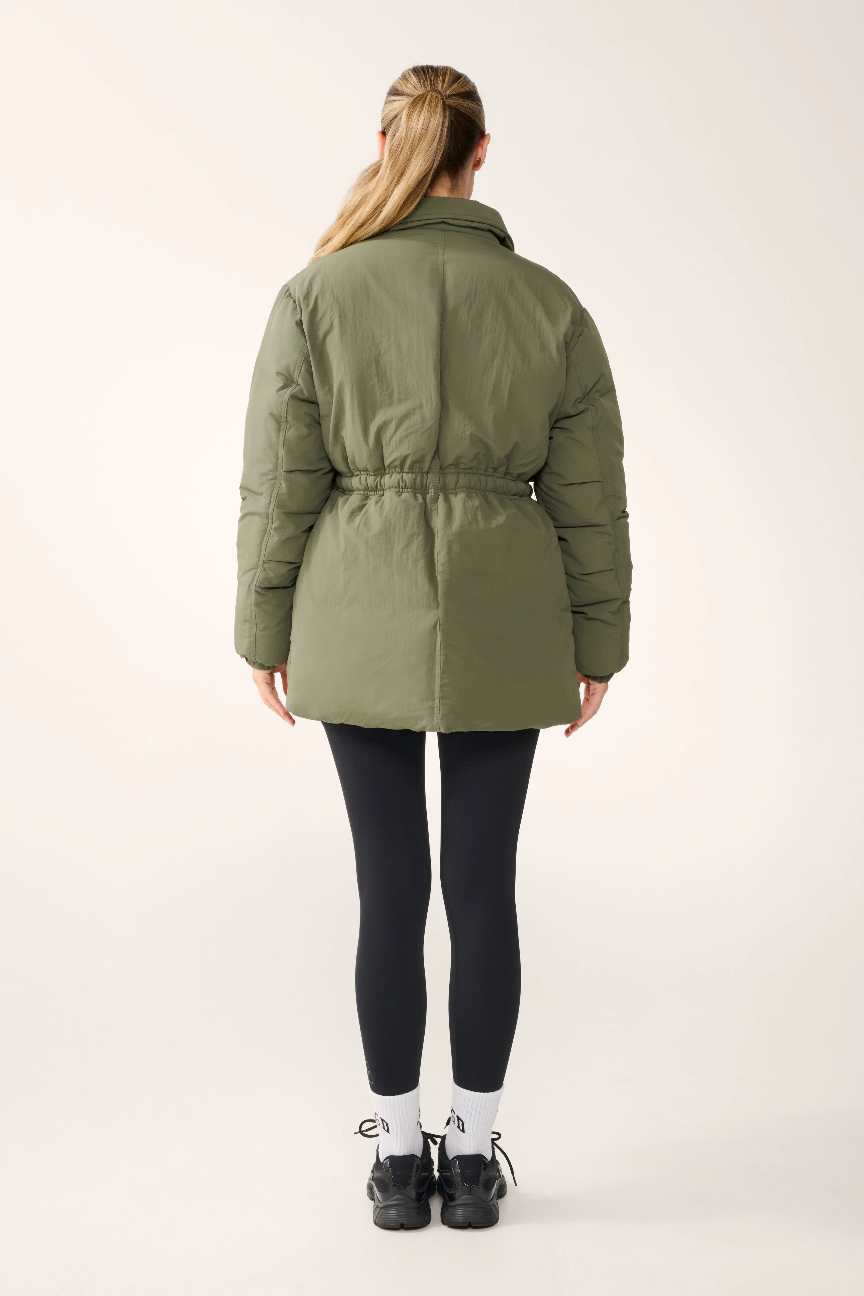 GREENWICH MID-LINE PUFFER JACKET KHAKI - Image 7