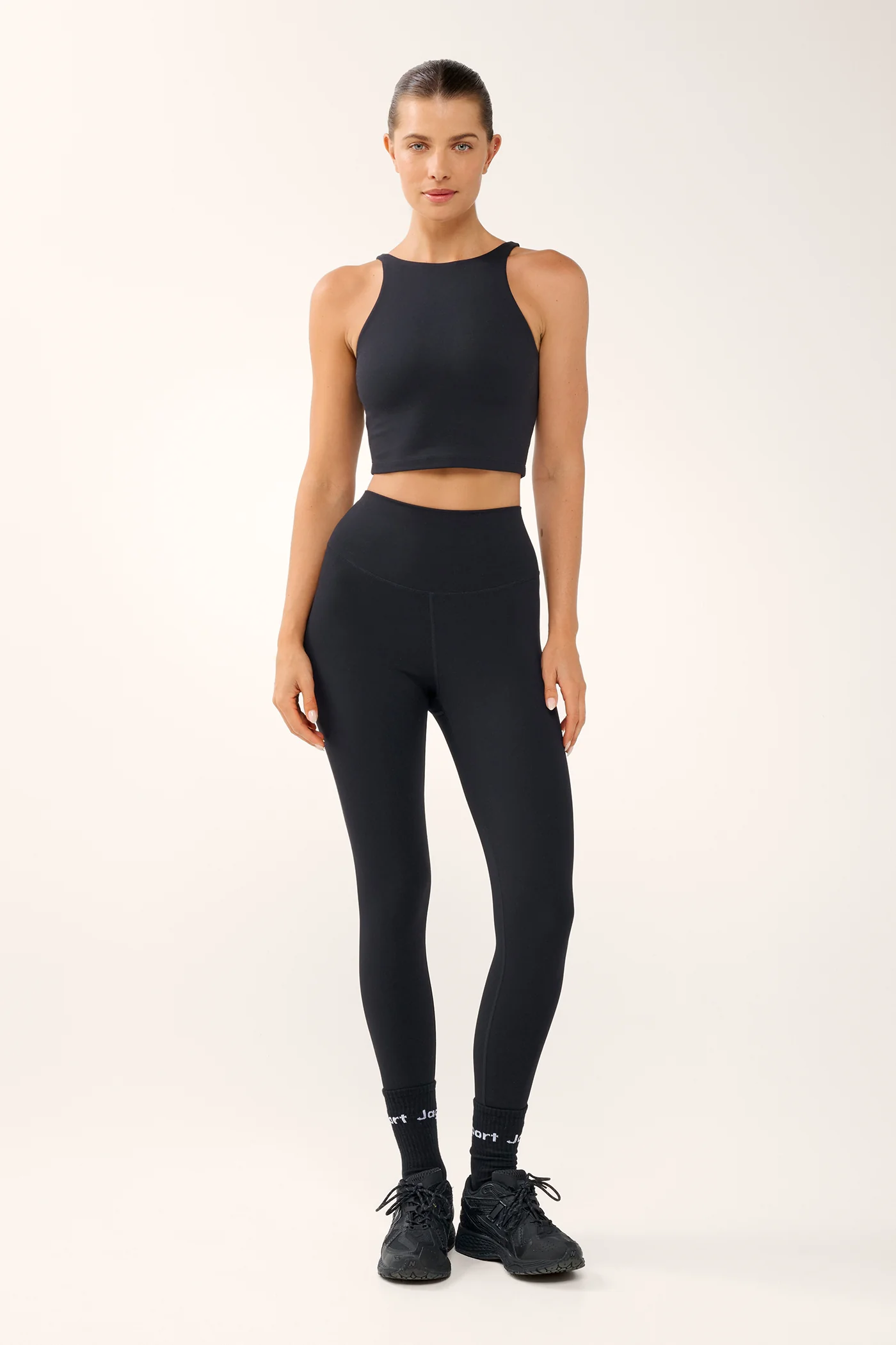 RUE LONGLINE TWIST-BACK TANK BLACK - Image 6