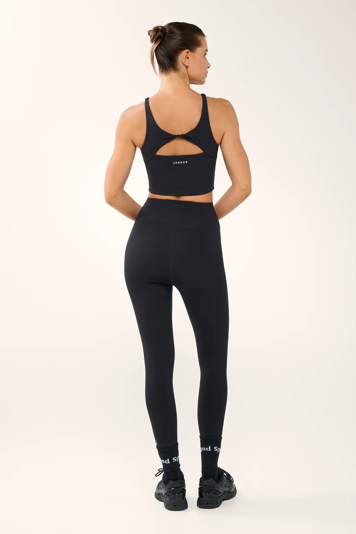 RUE LONGLINE TWIST-BACK TANK BLACK - Image 7