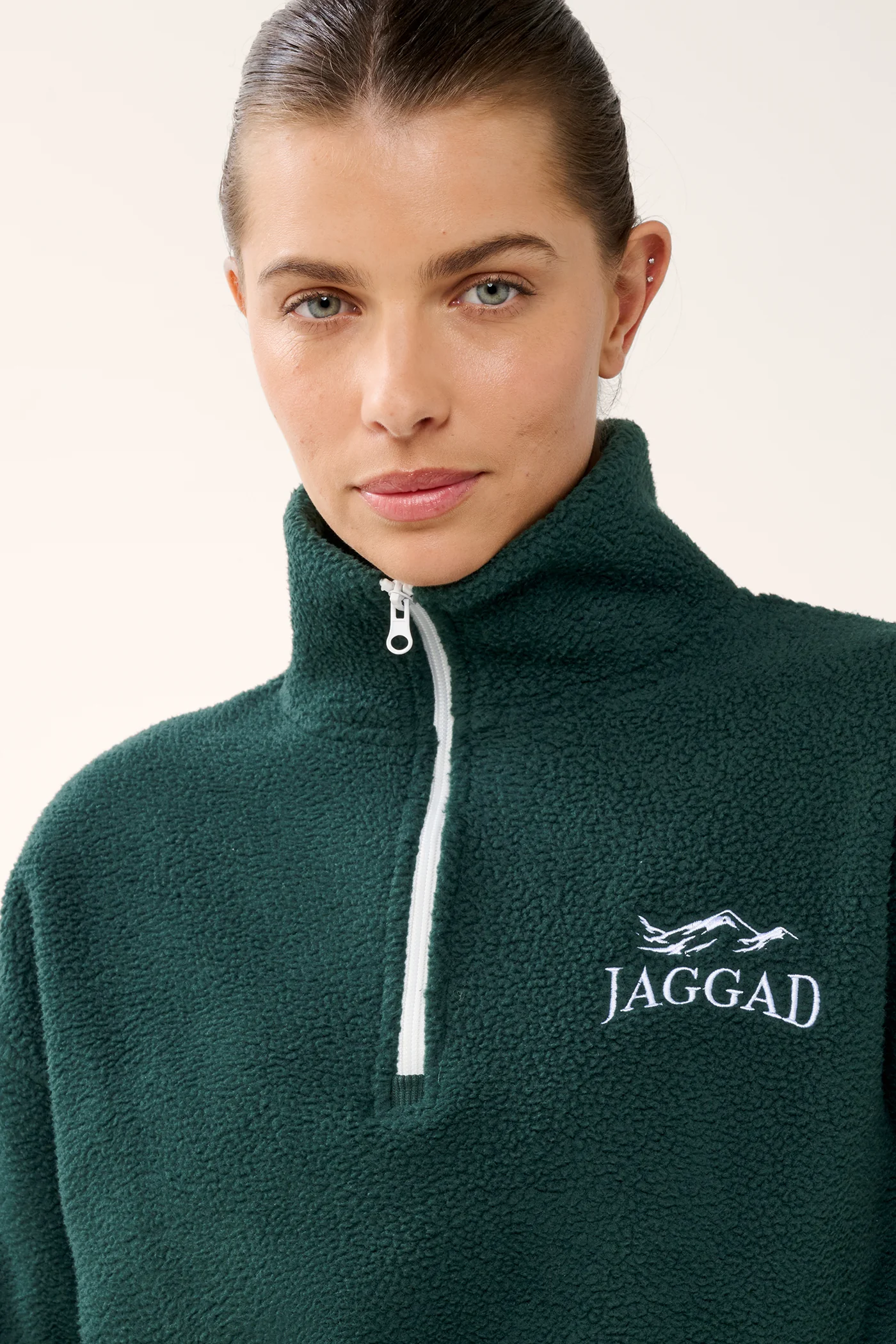 SCENIC ZIP-NECK THERMAFLEECE SWEATER PINE GREEN - Image 4