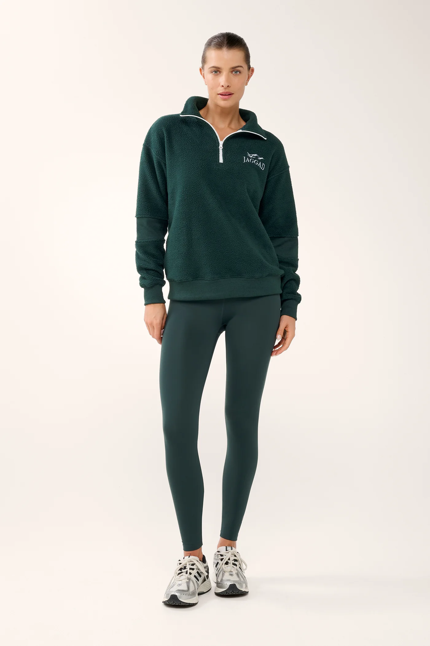 SCENIC ZIP-NECK THERMAFLEECE SWEATER PINE GREEN - Image 5