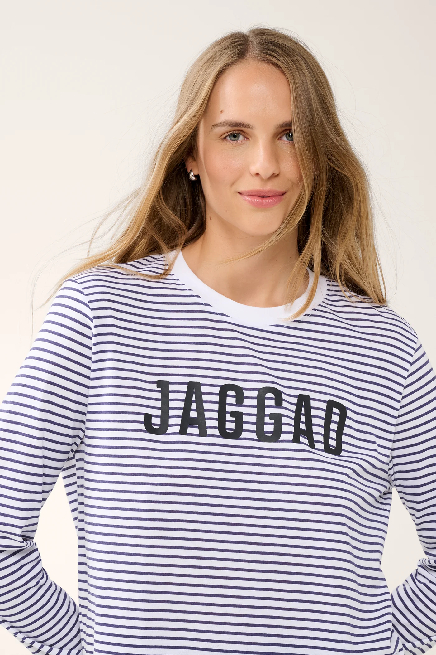 Classic Long Sleeve Tee Navy Stripe - Image 4