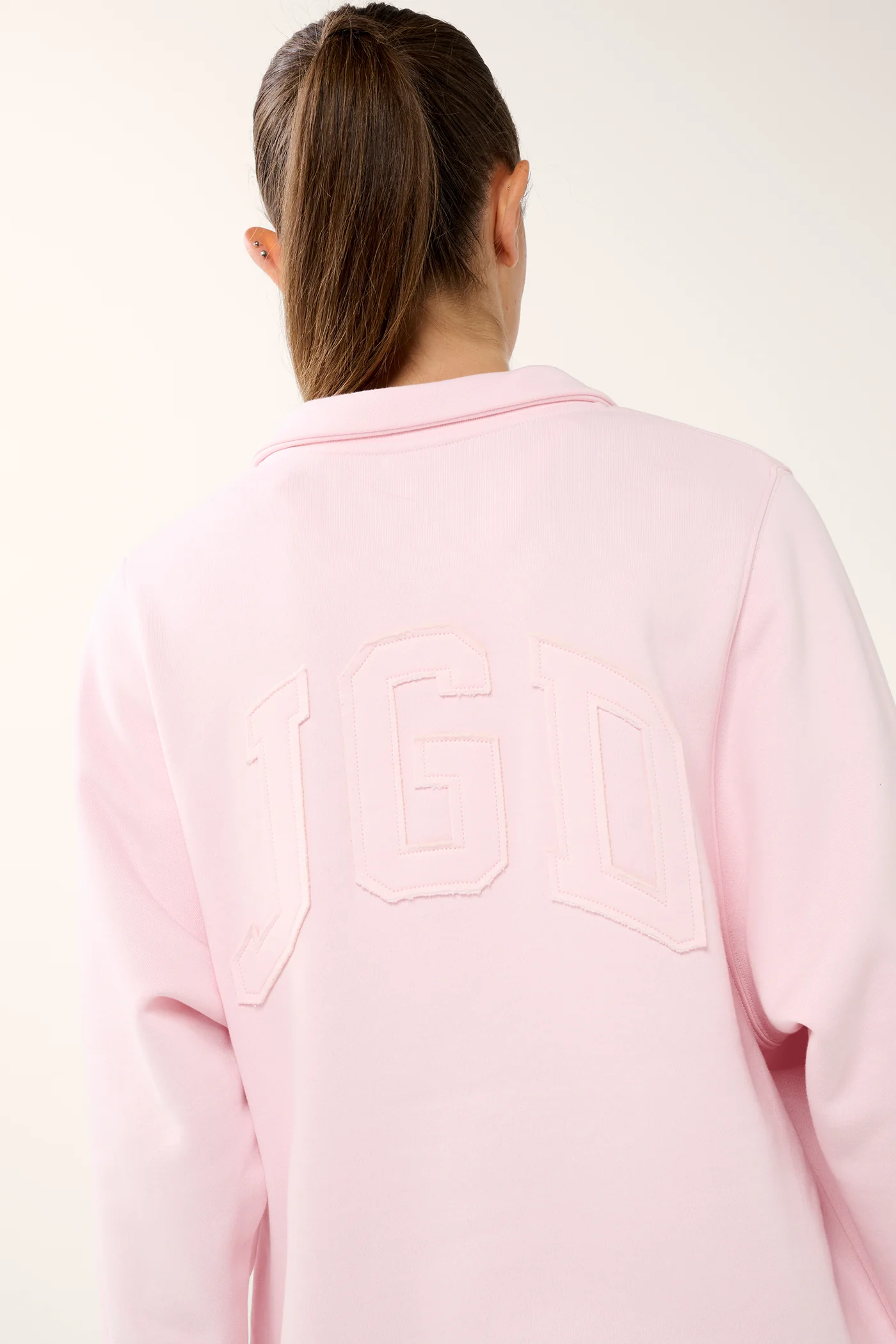 TERRAIN COLLARED SWEATER BARELY PINK - Image 5