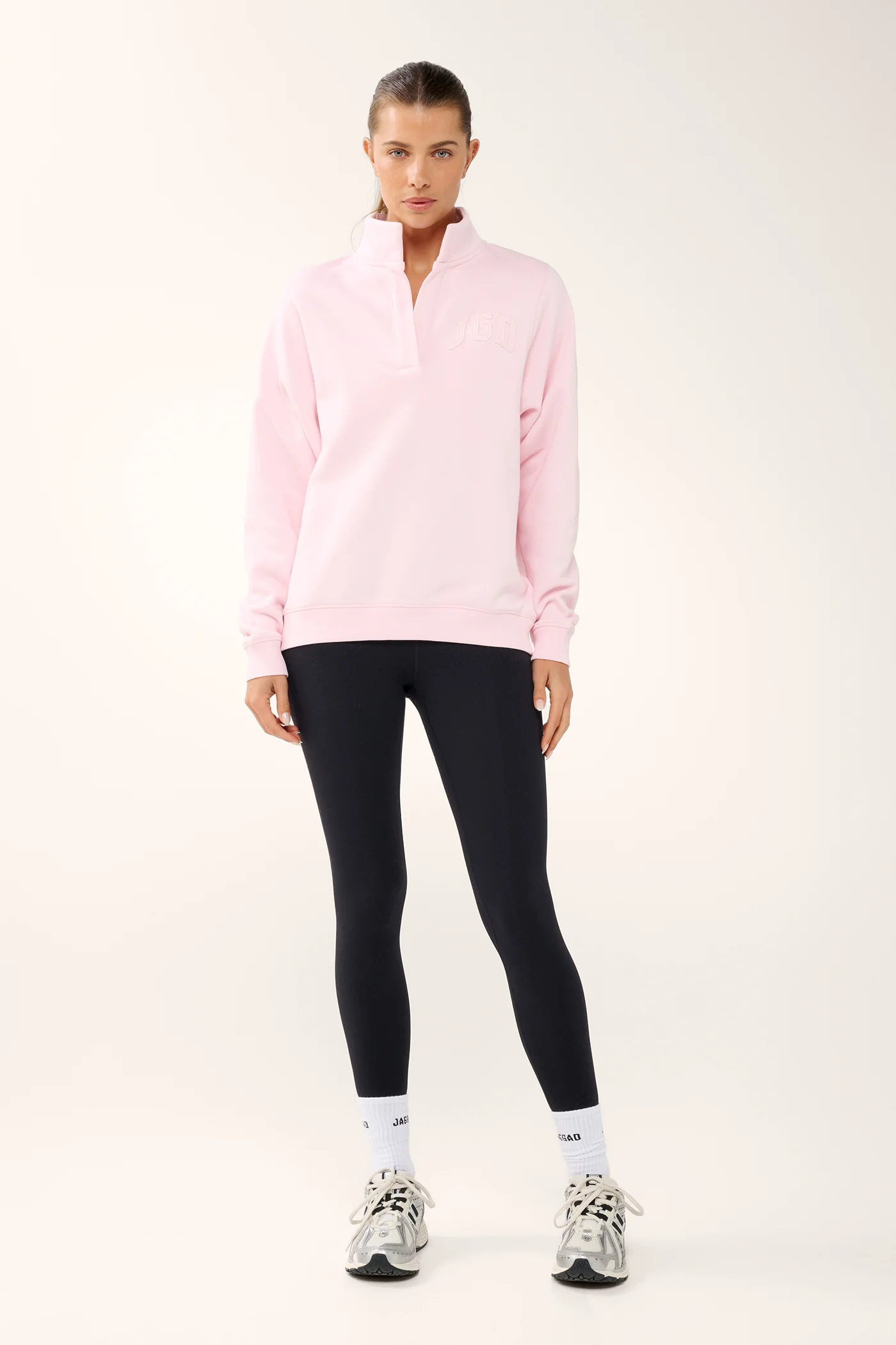 TERRAIN COLLARED SWEATER BARELY PINK - Image 6