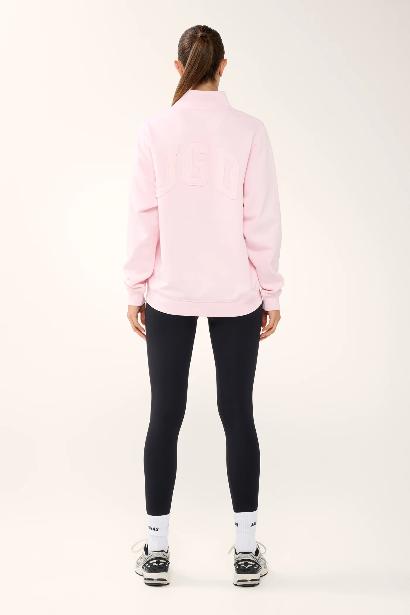 TERRAIN COLLARED SWEATER BARELY PINK - Image 8