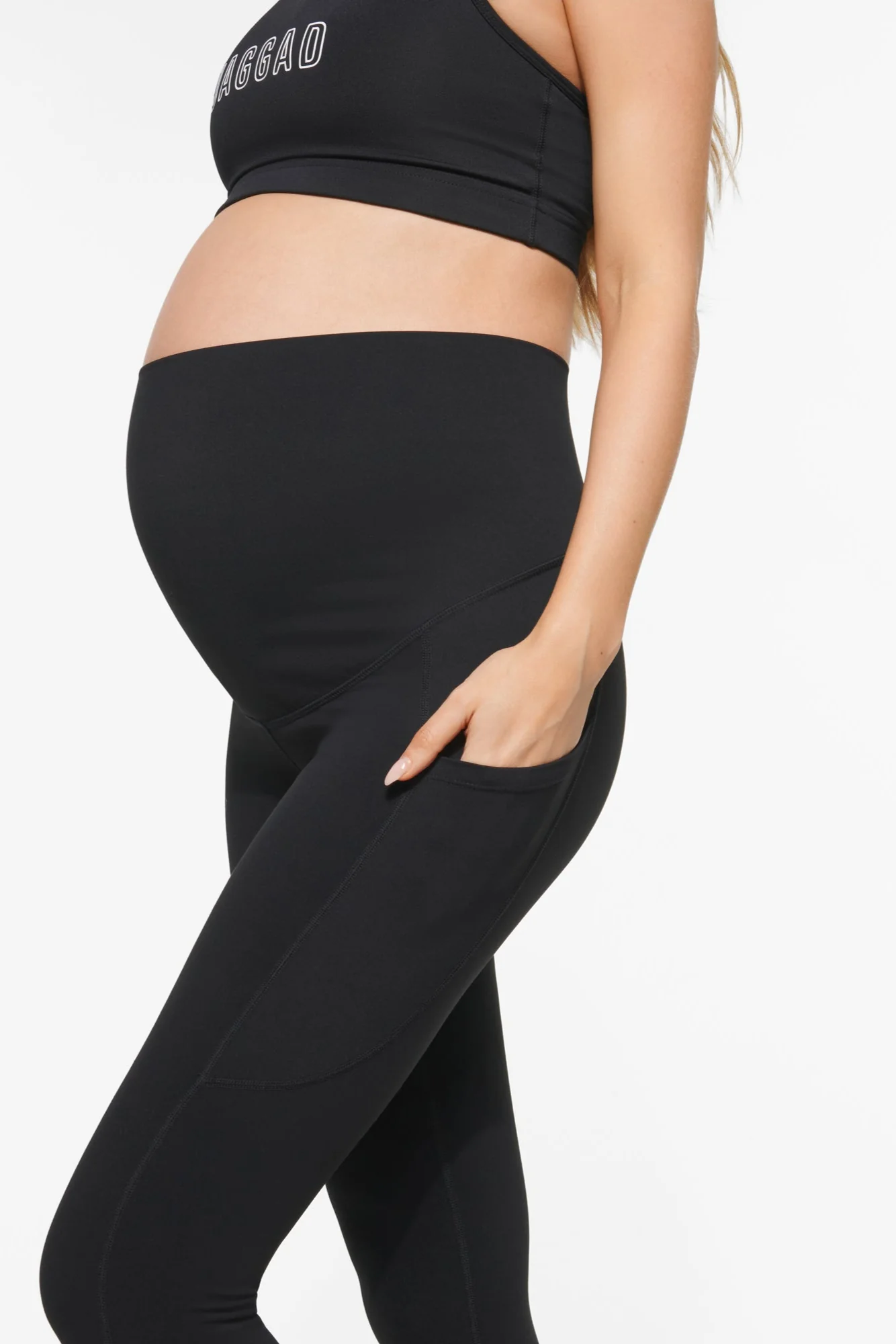 ULTRA FLEX 7/8 MATERNITY LEGGING BLACK - Image 4